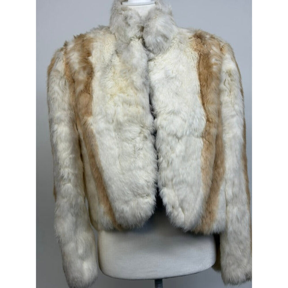 Vintage rabbit fur coat (Large)